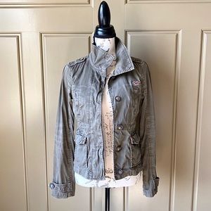 Hollister Army Green Utility Jacket